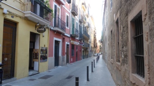 A Typically Narrow, Beautiful street in La Lonja